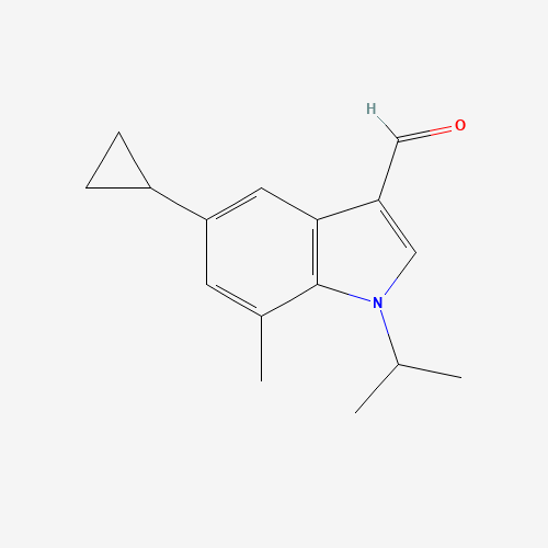 5-cyclopropyl-7-methyl-1-propan-2-ylindole-3-carbaldehyde (CAS: 1350760-90-5) - Related Chemical Product