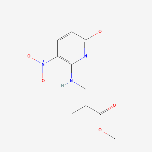 methyl 3-[(6-methoxy-3-nitropyridin-2-yl)amino]-2-methylpropanoate (CAS: 1407834-89-2) - Related Chemical Product