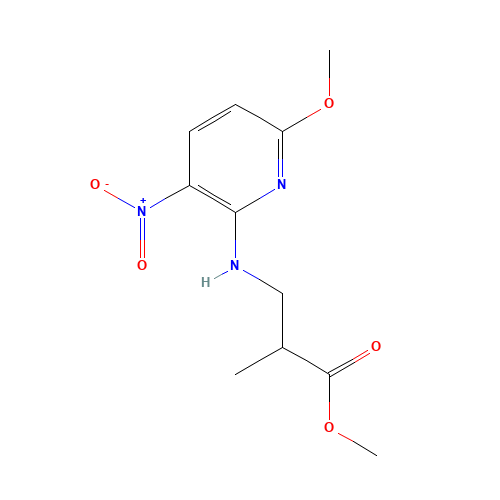 methyl 3-[(6-methoxy-3-nitropyridin-2-yl)amino]-2-methylpropanoate (CAS: 1407834-89-2) - Related Chemical Product