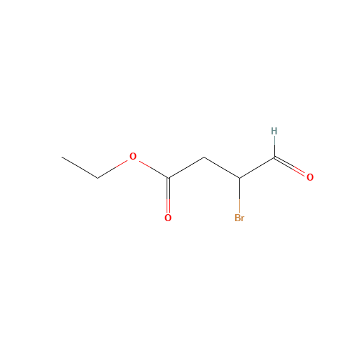ethyl 3-bromo-4-oxobutanoate (CAS: 56580-46-2) - Chemical Structure and Molecular Formula 
