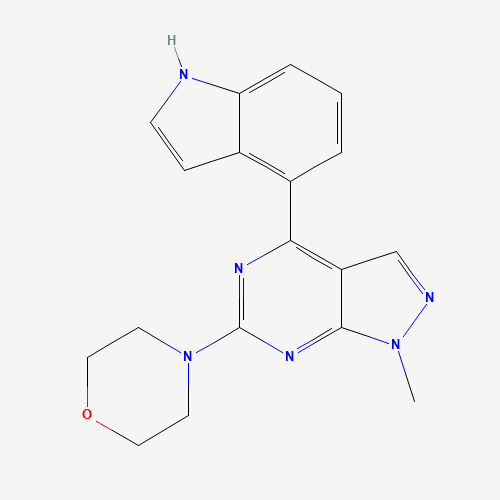 4-[4-(1H-indol-4-yl)-1-methylpyrazolo[3,4-d]pyrimidin-6-yl]morpholine (CAS: 1292900-66-3) - Related Chemical Product