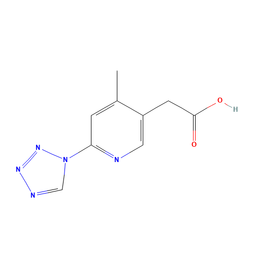 2-[4-methyl-6-(tetrazol-1-yl)pyridin-3-yl]acetic acid (CAS: 1374573-73-5) - Related Chemical Product