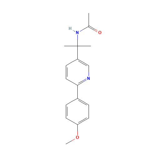 N-[2-[6-(4-methoxyphenyl)pyridin-3-yl]propan-2-yl]acetamide (CAS: 1260503-85-2) - Related Chemical Product