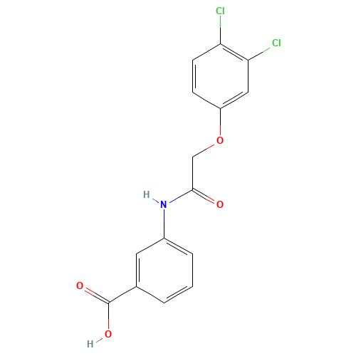 3-[[2-(3,4-dichlorophenoxy)acetyl]amino]benzoic acid (CAS: 649773-65-9) - Related Chemical Product