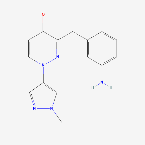 3-[(3-aminophenyl)methyl]-1-(1-methylpyrazol-4-yl)pyridazin-4-one (CAS: 1314392-69-2) - Related Chemical Product
