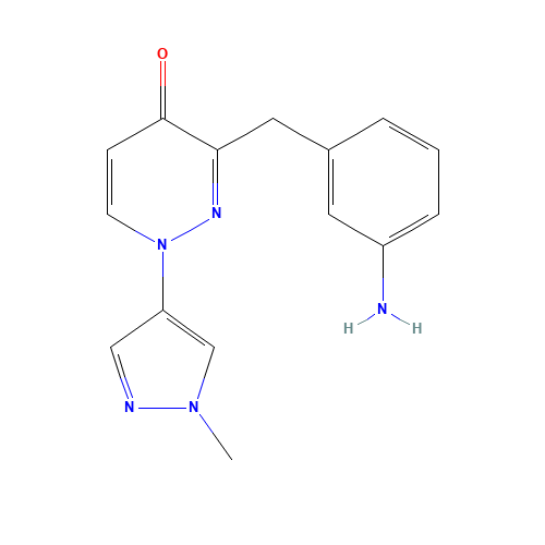 3-[(3-aminophenyl)methyl]-1-(1-methylpyrazol-4-yl)pyridazin-4-one (CAS: 1314392-69-2) - Related Chemical Product