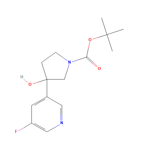 tert-butyl 3-(5-fluoropyridin-3-yl)-3-hydroxypyrrolidine-1-carboxylate (CAS: 1225218-32-5) - Related Chemical Product