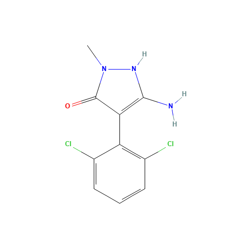 5-amino-4-(2,6-dichlorophenyl)-2-methyl-1H-pyrazol-3-one (CAS: 923972-91-2) - Related Chemical Product