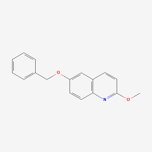 2-methoxy-6-phenylmethoxyquinoline (CAS: 623146-98-5) - Chemical Structure and Molecular Formula 