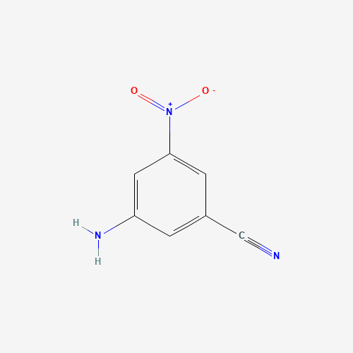 3-amino-5-nitrobenzonitrile (CAS: 10406-92-5) - Chemical Structure and Molecular Formula 