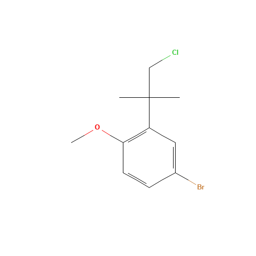 4-bromo-2-(1-chloro-2-methylpropan-2-yl)-1-methoxybenzene (CAS: 68505-83-9) - Related Chemical Product