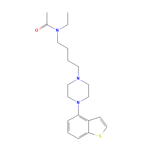 N-[4-[4-(1-benzothiophen-4-yl)piperazin-1-yl]butyl]-N-ethylacetamide (CAS: 1021324-90-2) - Related Chemical Product