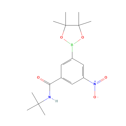 N-tert-butyl-3-nitro-5-(4,4,5,5-tetramethyl-1,3,2-dioxaborolan-2-yl)benzamide (CAS: 1309980-13-9) - Related Chemical Product