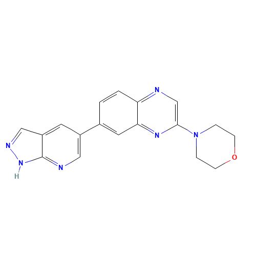 4-[7-(1H-pyrazolo[3,4-b]pyridin-5-yl)quinoxalin-2-yl]morpholine (CAS: 1083320-98-2) - Related Chemical Product