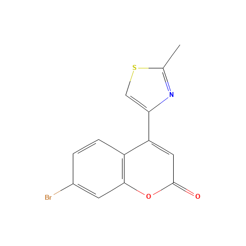 7-bromo-4-(2-methyl-1,3-thiazol-4-yl)chromen-2-one (CAS: 910656-47-2) - Related Chemical Product