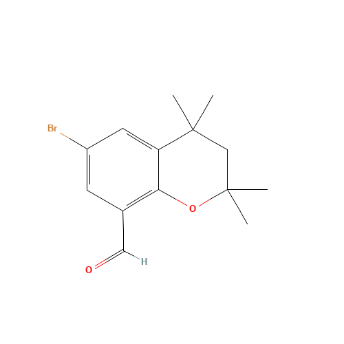 6-bromo-2,2,4,4-tetramethyl-3H-chromene-8-carbaldehyde (CAS: 345964-32-1) - Related Chemical Product