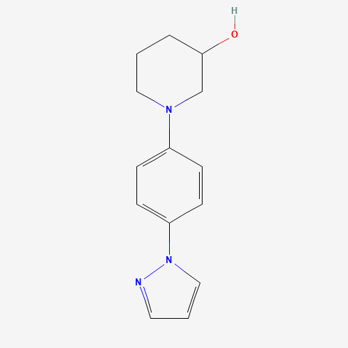 1-(4-pyrazol-1-ylphenyl)piperidin-3-ol (CAS: 1429016-43-2) - Related Chemical Product