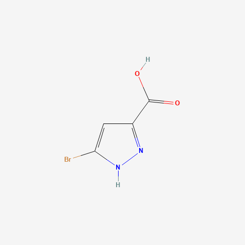5-bromo-1H-pyrazole-3-carboxylic acid (CAS: 1328893-16-8) - Chemical Structure and Molecular Formula 