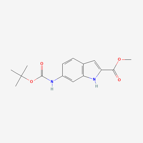 methyl 6-[(2-methylpropan-2-yl)oxycarbonylamino]-1H-indole-2-carboxylate (CAS: 541522-65-0) - Related Chemical Product