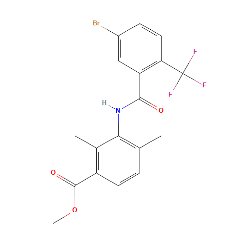 methyl 3-[[5-bromo-2-(trifluoromethyl)benzoyl]amino]-2,4-dimethylbenzoate (CAS: 1529761-45-2) - Related Chemical Product