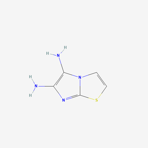imidazo[2,1-b][1,3]thiazole-5,6-diamine (CAS: 863203-49-0) - Chemical Structure and Molecular Formula 