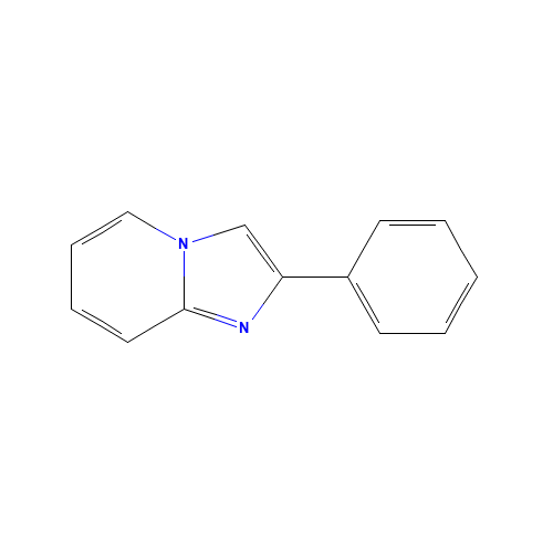 2-phenylimidazo[1,2-a]pyridine (CAS: 4105-21-9) - Chemical Structure and Molecular Formula 