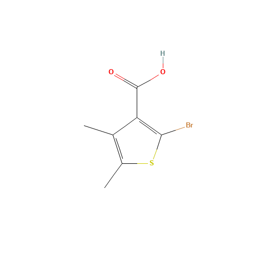2-bromo-4,5-dimethylthiophene-3-carboxylic acid (CAS: 175217-22-8) - Chemical Structure and Molecular Formula 