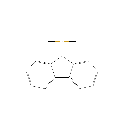 chloro-(9H-fluoren-9-yl)-dimethylsilane (CAS: 154283-78-0) - Chemical Structure and Molecular Formula 