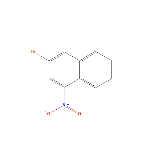 3-bromo-1-nitronaphthalene (CAS: 102153-47-9) - Chemical Structure and Molecular Formula 