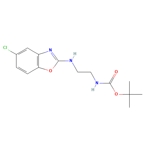 tert-butyl N-[2-[(5-chloro-1,3-benzoxazol-2-yl)amino]ethyl]carbamate (CAS: 1144509-75-0) - Related Chemical Product