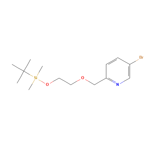 2-[(5-bromopyridin-2-yl)methoxy]ethoxy-tert-butyl-dimethylsilane (CAS: 1419603-00-1) - Related Chemical Product