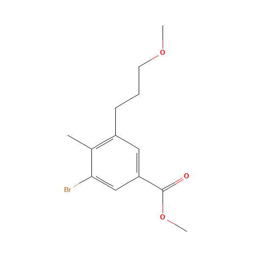 methyl 3-bromo-5-(3-methoxypropyl)-4-methylbenzoate (CAS: 1229244-99-8) - Related Chemical Product