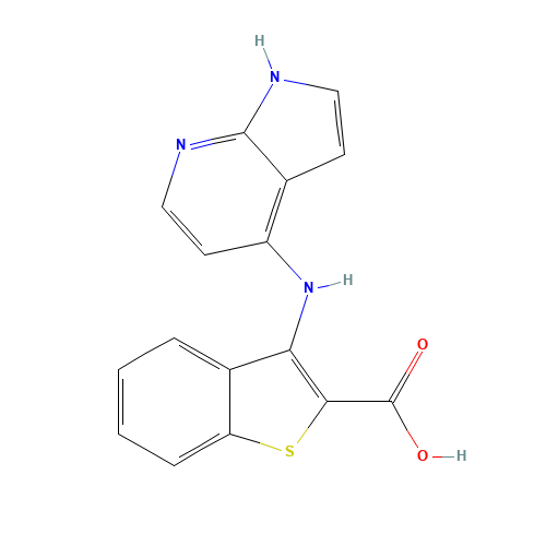 3-(1H-pyrrolo[2,3-b]pyridin-4-ylamino)-1-benzothiophene-2-carboxylic acid (CAS: 1265225-98-6) - Related Chemical Product