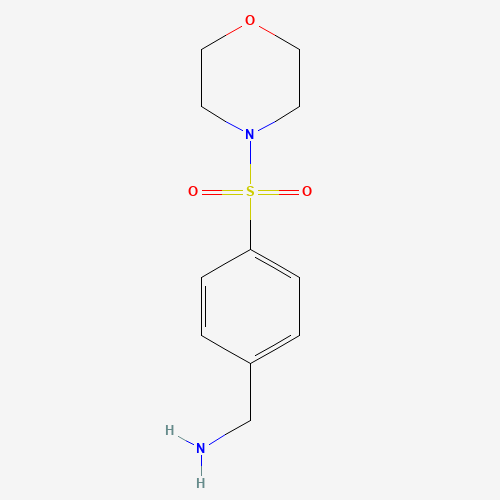 (4-morpholin-4-ylsulfonylphenyl)methanamine (CAS: 852399-79-2) - Chemical Structure and Molecular Formula 