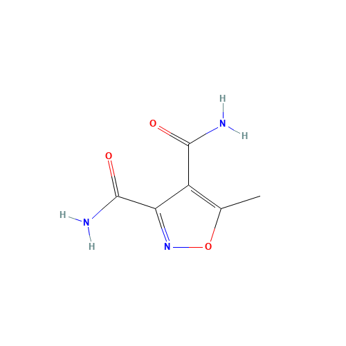 5-methyl-1,2-oxazole-3,4-dicarboxamide (CAS: 400077-37-4) - Chemical Structure and Molecular Formula 