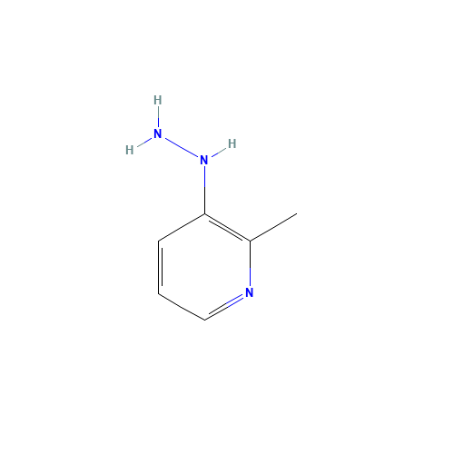 (2-methylpyridin-3-yl)hydrazine (CAS: 160590-37-4) - Chemical Structure and Molecular Formula 