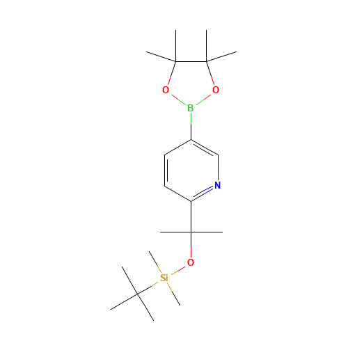 tert-butyl-dimethyl-[2-[5-(4,4,5,5-tetramethyl-1,3,2-dioxaborolan-2-yl)pyridin-2-yl]propan-2-yloxy]silane (CAS: 1093878-52-4) - Related Chemical Product