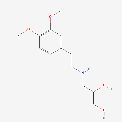 3-[2-(3,4-dimethoxyphenyl)ethylamino]propane-1,2-diol (CAS: 66781-19-9) - Related Chemical Product