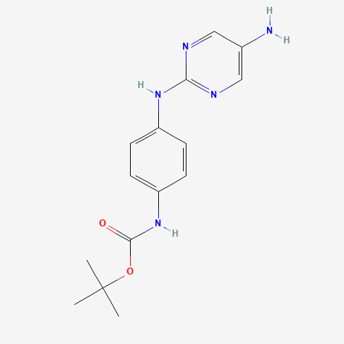 tert-butyl N-[4-[(5-aminopyrimidin-2-yl)amino]phenyl]carbamate (CAS: 1613228-55-9) - Related Chemical Product