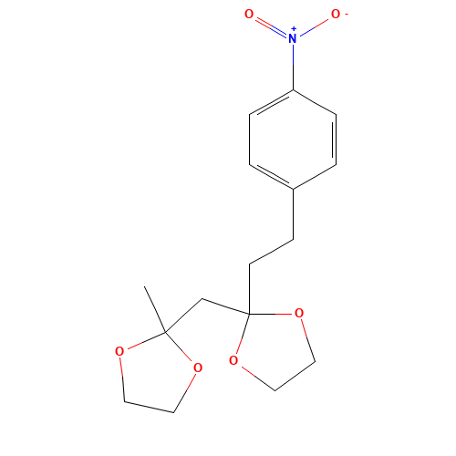 2-methyl-2-[[2-[2-(4-nitrophenyl)ethyl]-1,3-dioxolan-2-yl]methyl]-1,3-dioxolane (CAS: 782475-33-6) - Related Chemical Product
