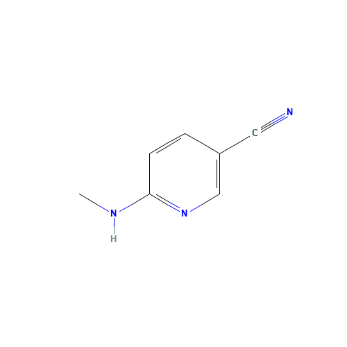 6-(methylamino)pyridine-3-carbonitrile (CAS: 261715-36-0) - Chemical Structure and Molecular Formula 