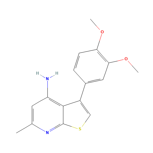 3-(3,4-dimethoxyphenyl)-6-methylthieno[2,3-b]pyridin-4-amine (CAS: 1312594-24-3) - Related Chemical Product
