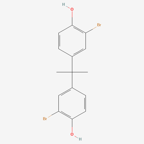 2-bromo-4-[2-(3-bromo-4-hydroxyphenyl)propan-2-yl]phenol (CAS: 29426-78-6) - Chemical Structure and Molecular Formula 