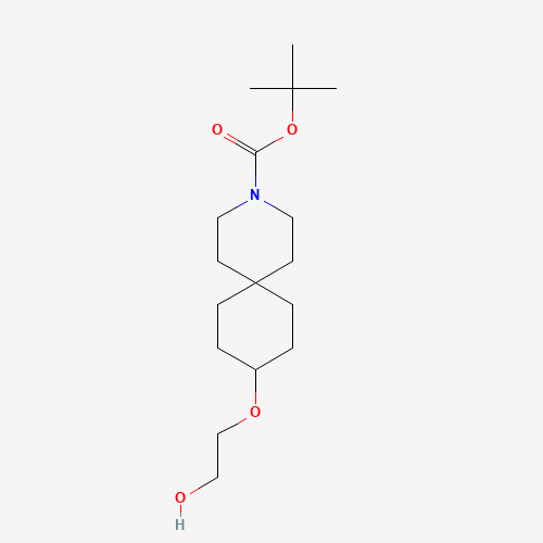 tert-butyl 9-(2-hydroxyethoxy)-3-azaspiro[5.5]undecane-3-carboxylate (CAS: 1246508-09-7) - Related Chemical Product