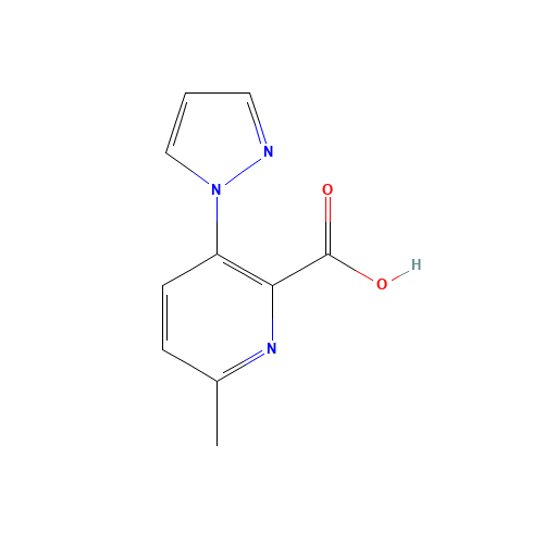 6-methyl-3-pyrazol-1-ylpyridine-2-carboxylic acid (CAS: 1228188-35-9) - Related Chemical Product