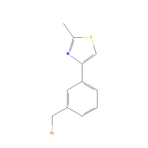 4-[3-(bromomethyl)phenyl]-2-methyl-1,3-thiazole (CAS: 852180-42-8) - Related Chemical Product