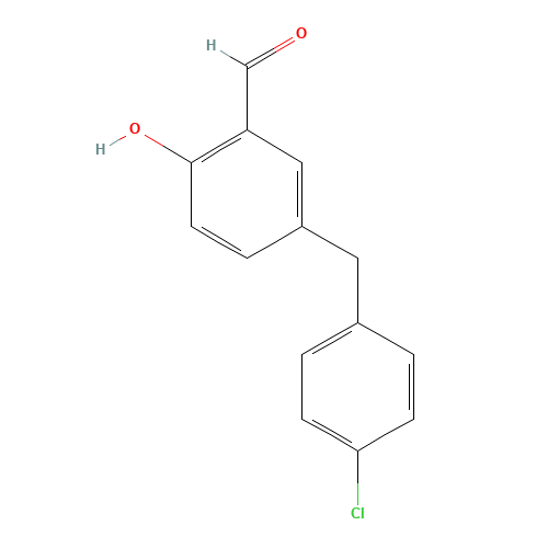5-[(4-chlorophenyl)methyl]-2-hydroxybenzaldehyde (CAS: 91512-29-7) - Related Chemical Product