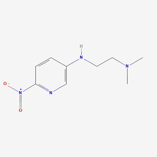 N',N'-dimethyl-N-(6-nitropyridin-3-yl)ethane-1,2-diamine (CAS: 1249882-84-5) - Chemical Structure and Molecular Formula 