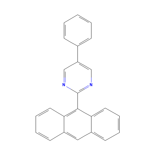 2-anthracen-9-yl-5-phenylpyrimidine (CAS: 1338485-65-6) - Related Chemical Product