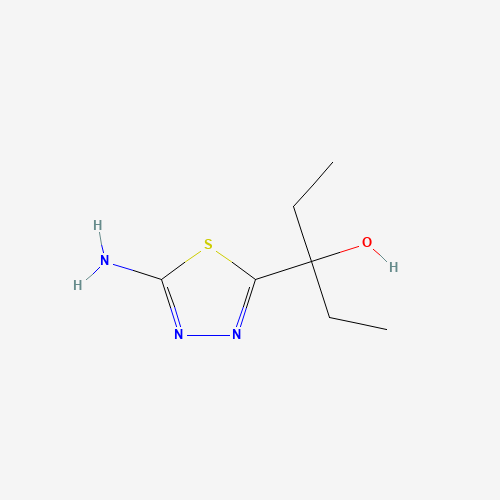 3-(5-amino-1,3,4-thiadiazol-2-yl)pentan-3-ol (CAS: 910656-40-5) - Related Chemical Product